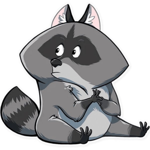 Енот Елисей Стикеры