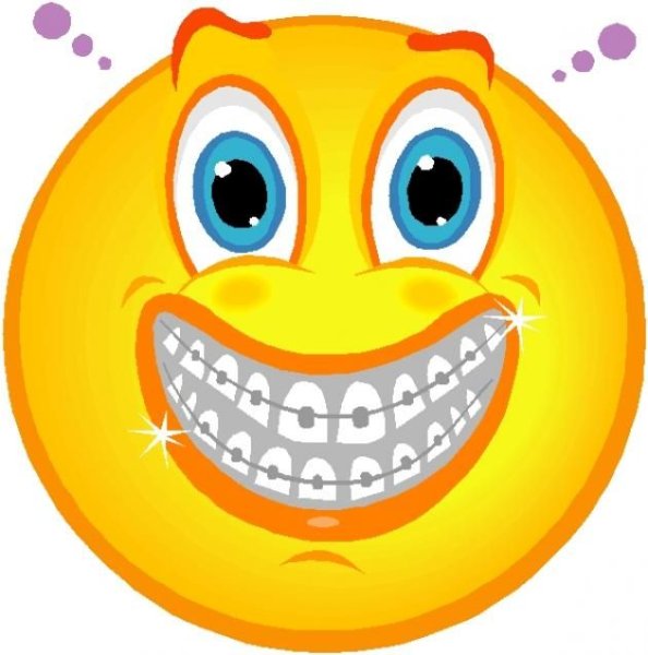 Смайлик с зубами