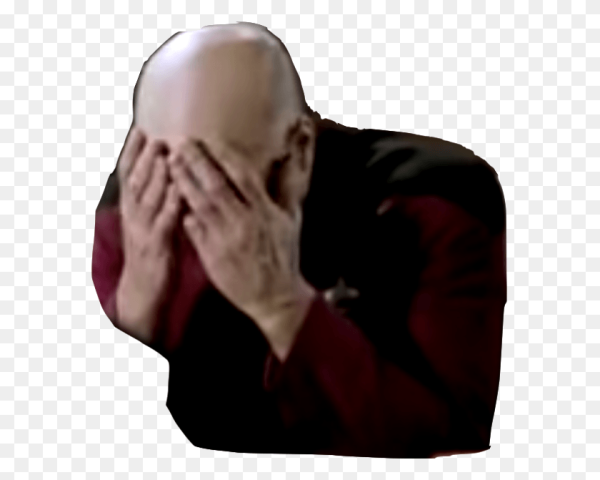 Фейспалм эмодзи мужчина