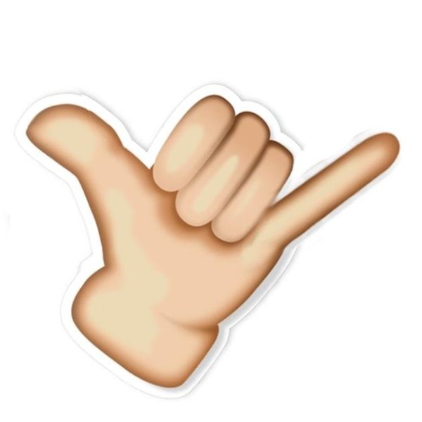 Смайлик два пальца вверх