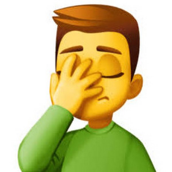 Мужчина ЭМОДЖИ фейспалм