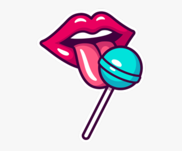 Леденец во рту арт