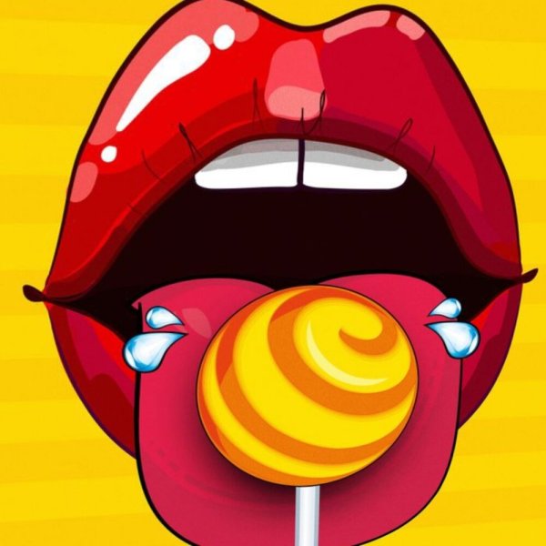 Губы с Чупа чупсом