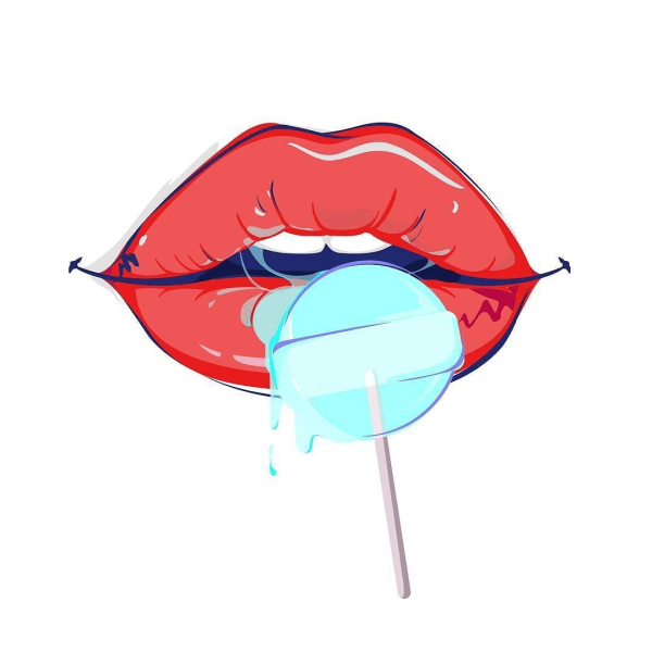 Губы с леденцом