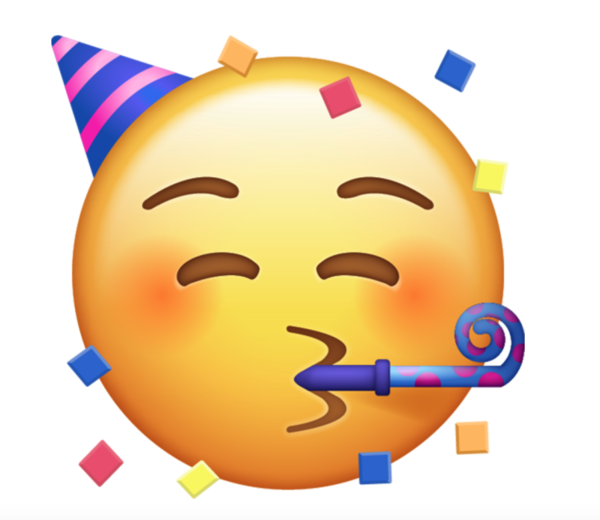 Смайлик праздник айфон