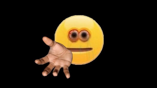 Жёлтый Смайл с рукой
