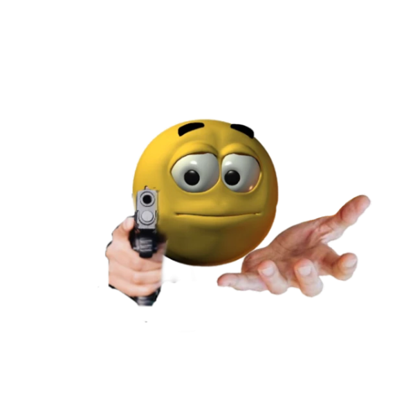 Страшный смайлик с рукой