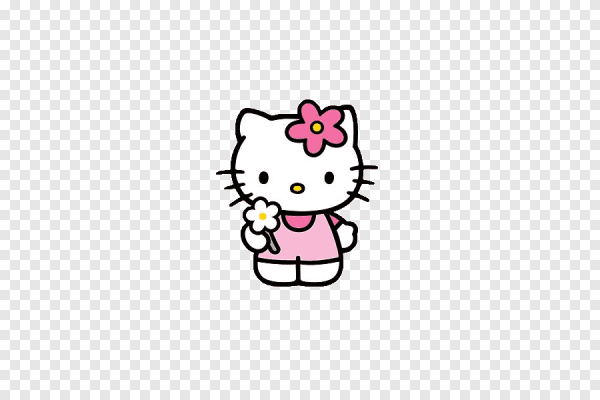 Hello Kitty на прозрачном фоне