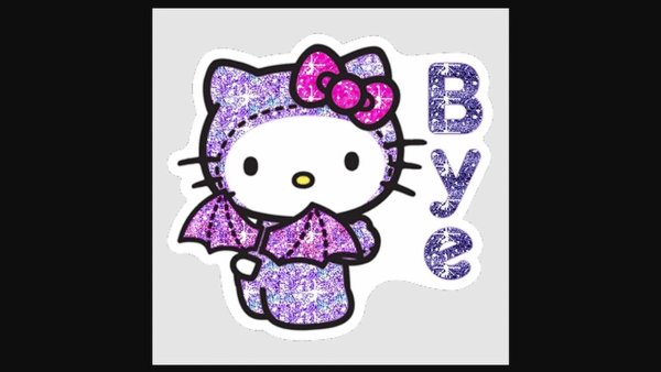 Хеллоу Китти Хэллоуин Стикеры