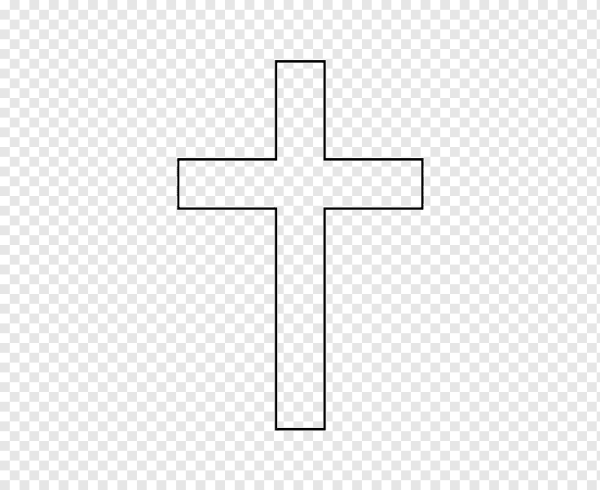 Крест контур