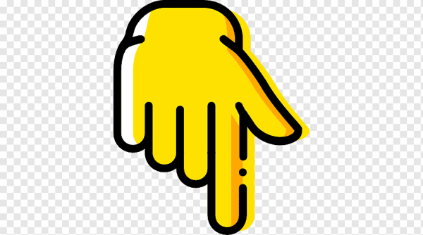 Палец указатель вниз