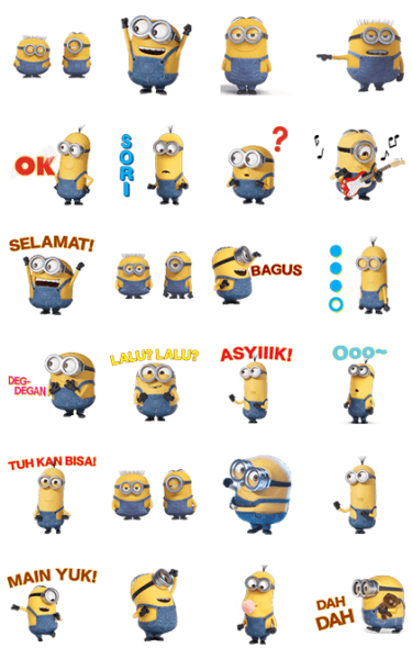 Стикеры Миньоны для WHATSAPP