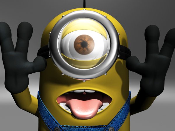 Миньон дразнится