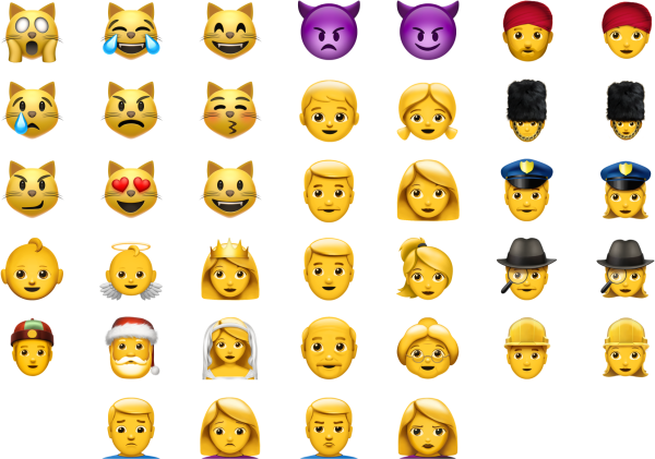 Смайлики из WHATSAPP