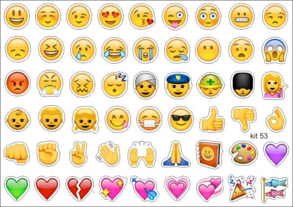 Эмодзи для распечатки