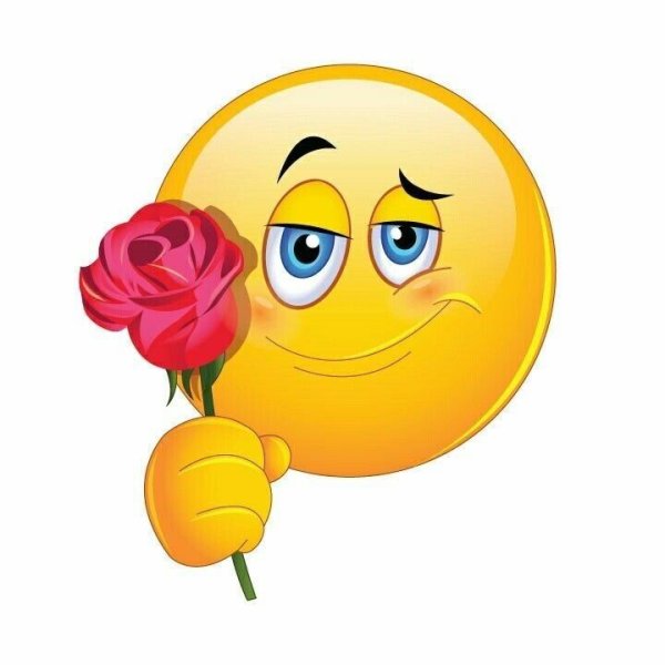 Смайлик цветочек