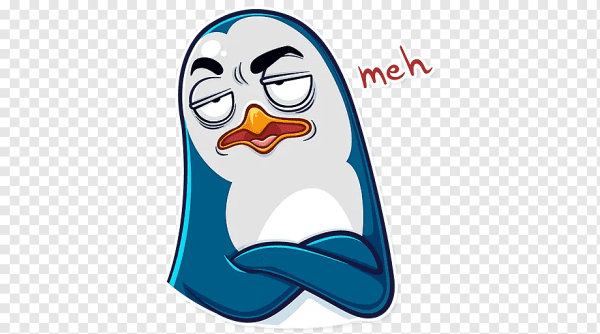 Стикер пингвины