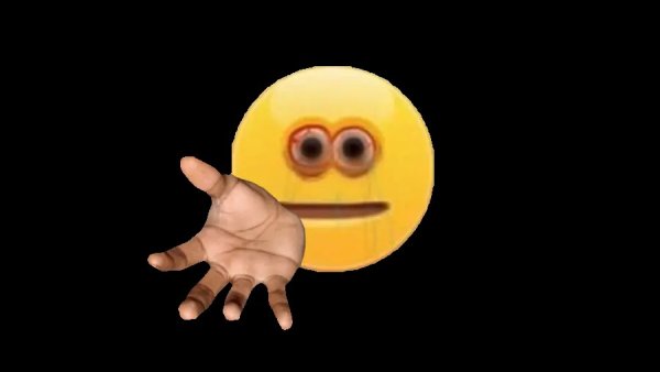 Смайлик с тянущейся рукой