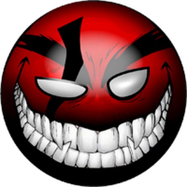 Злой Смайл с зубами