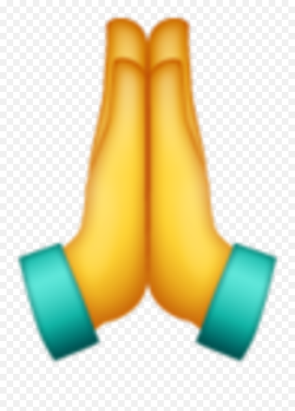 Смайлик сложенные ладони вместе