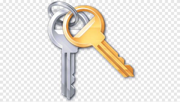 Связка ключей на белом фоне арт