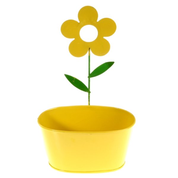 Кашпо желтое