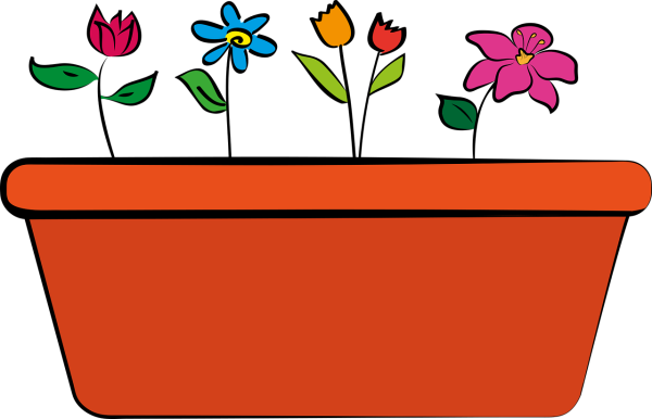 Что нарисовать на цветочном горшке