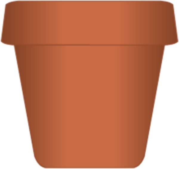 Цветочный горшок для вырезания