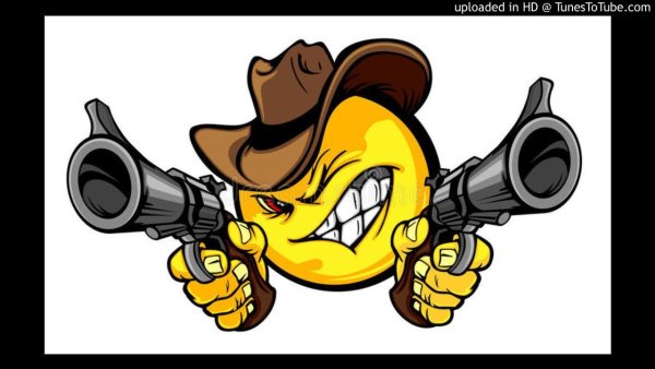 Смайлик с пистолетом