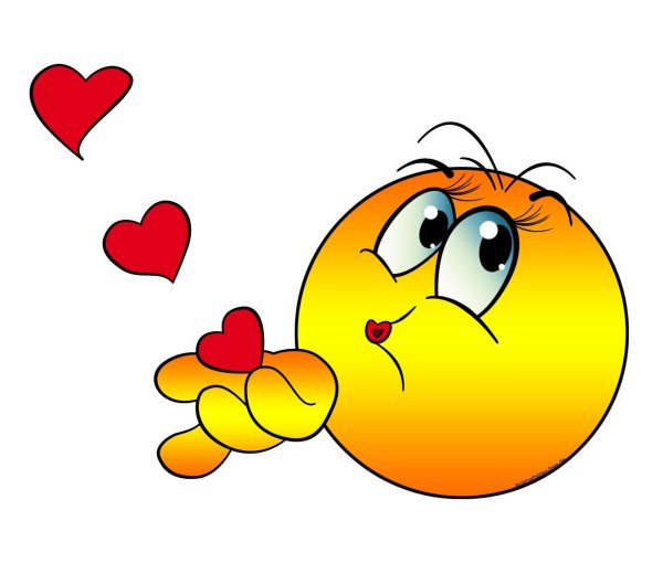 Воздушный поцелуй смайлик