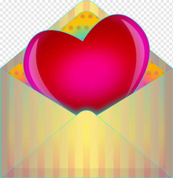 Конверт из сердечка