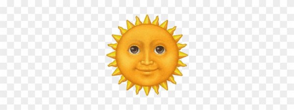 Эмодзи солнышко