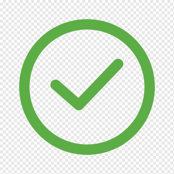 Галочка в круге символ