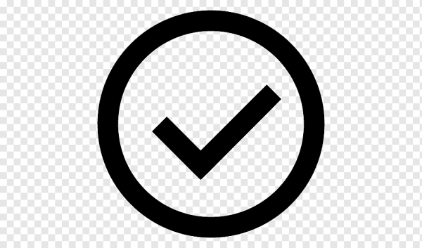 Галочка в кружке