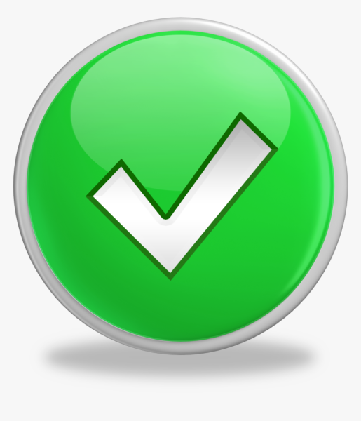 Галочка правильный ответ