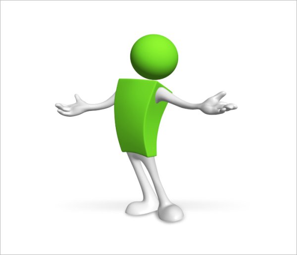 Человечек благодарит