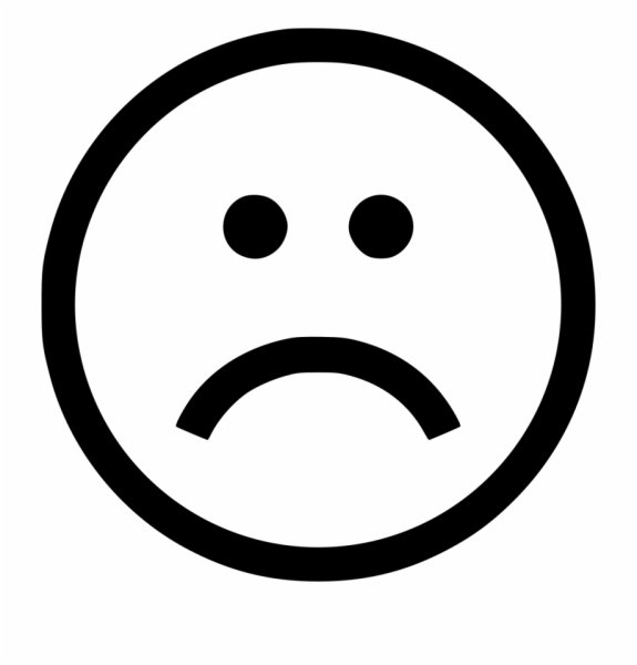 Грустный смайлик