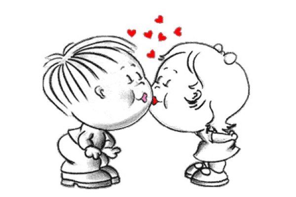 Анимашки про любовь прикольные