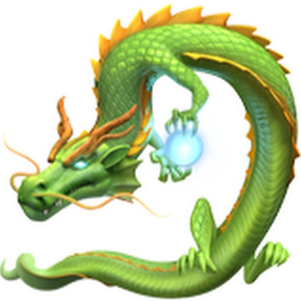 Китайский зеленый дракон ЭМОДЖИ