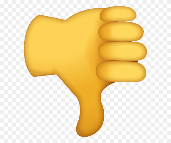 Смайлик палец вниз