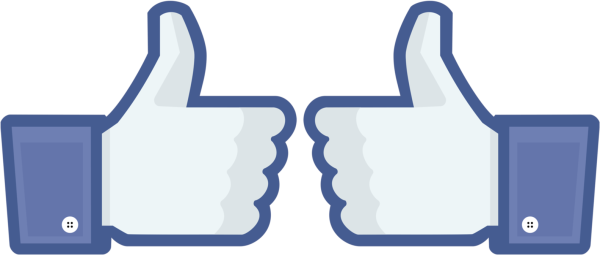 Лайк на белом фоне