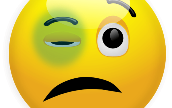 Смайлик глаза в кучку