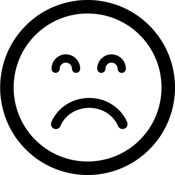 Грустный смайлик