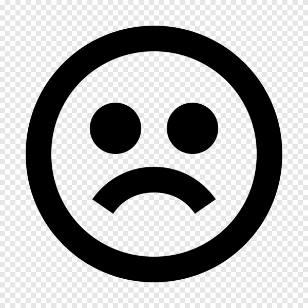 Пиктограмма грустный смайлик