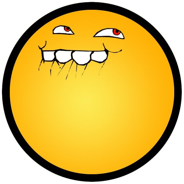 Смайлик закусывающий губу