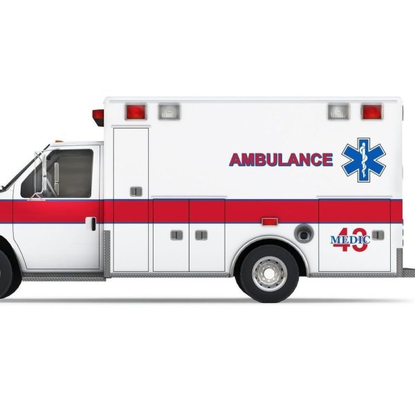 Машина скорой помощи сбоку