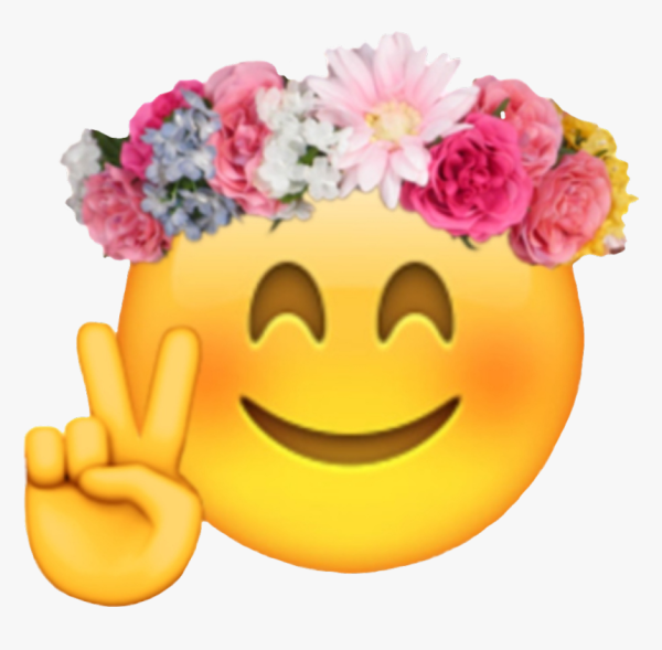 Смайлик цветочек