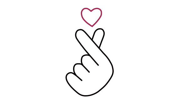 Сердце пальцами