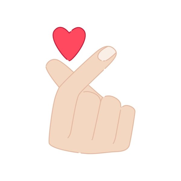 Жест сердечко пальцами в Корее