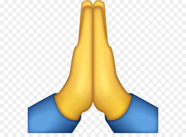 Смайлик сложил ладони вместе